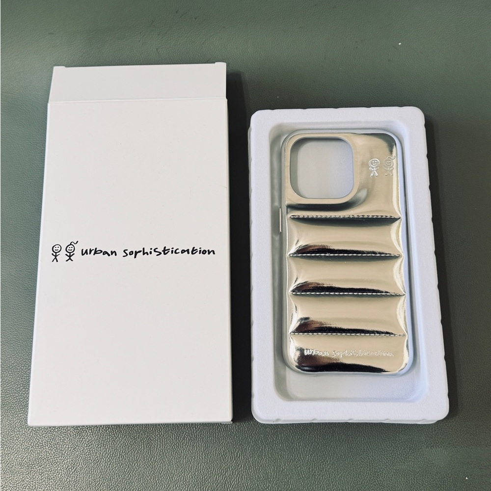 Urban Sophistication Chrome Puffer iPhone 15 Pro Case